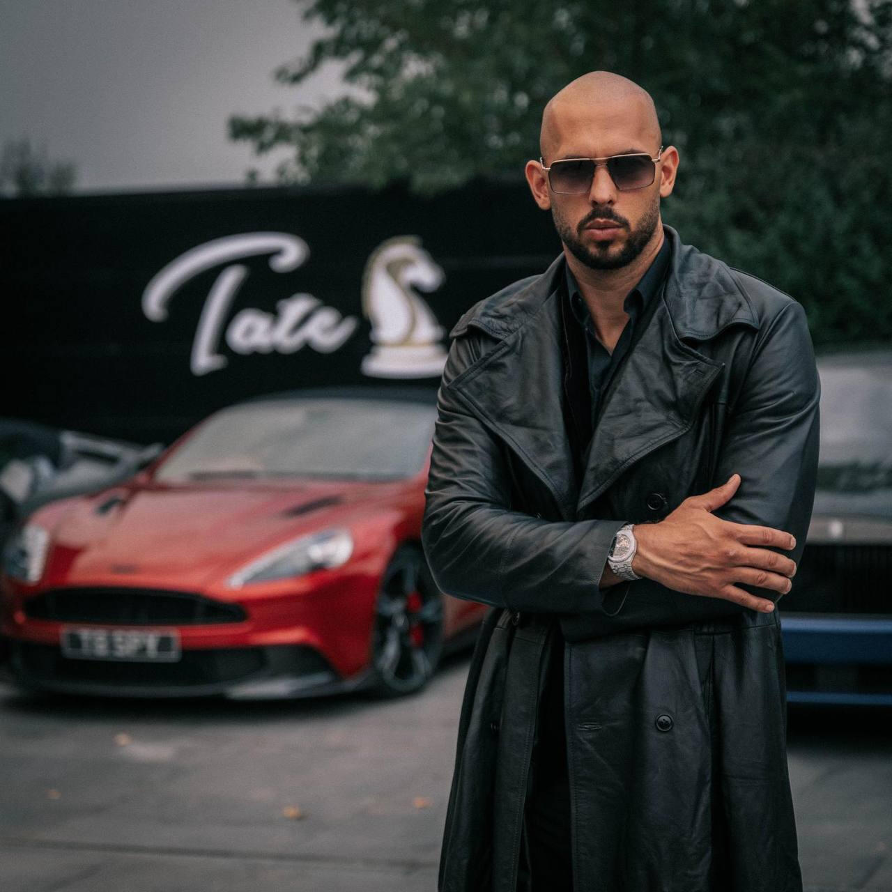 Andrew Tate as Morpheus from The Matrix